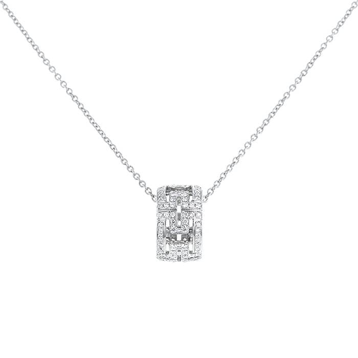 [OAK JURI]PARENTESI NECKLACE SILVER DIAMOND