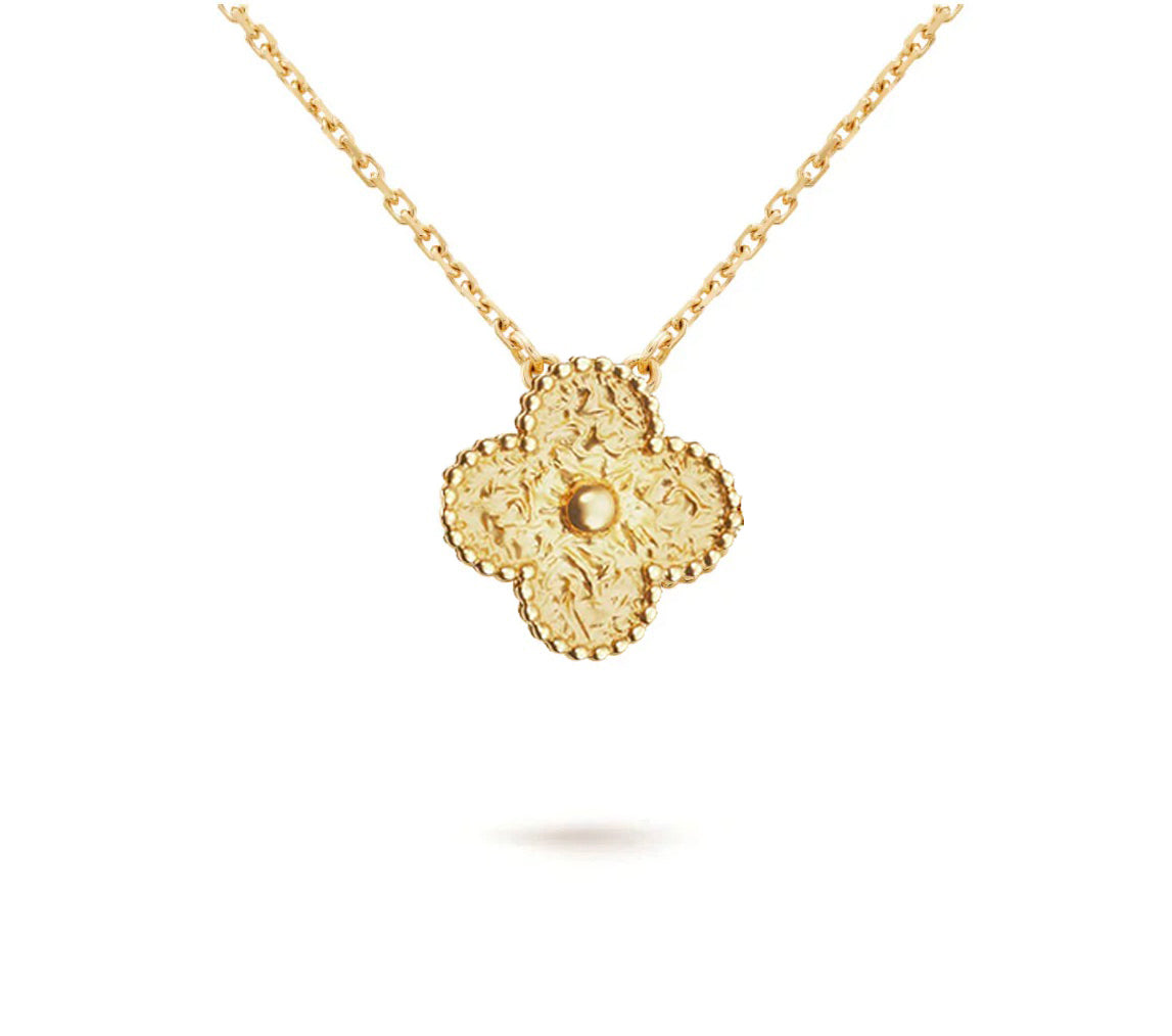 [OAK JURI]CLOVER 15MM SINGLE FLOWER NECKLACE COLLECTION