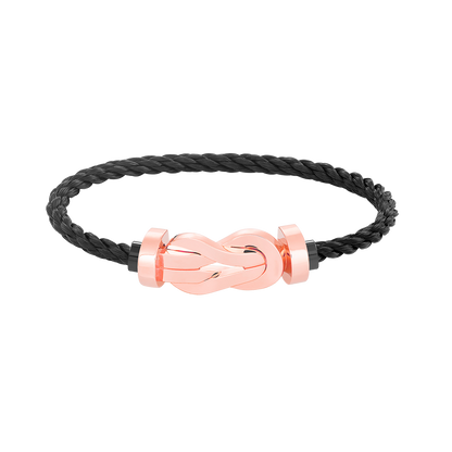 [OAK JURI]CHANCE LARGE 8 FIGURE BUCKLE NO DIAMOND BRACELET ROSE GOLD