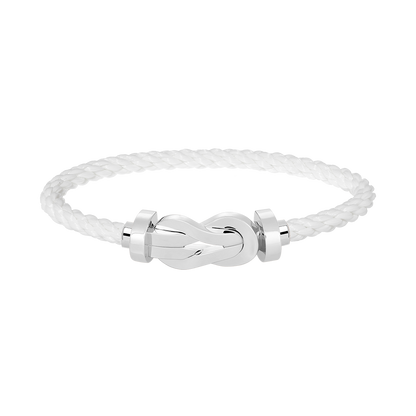 [OAK JURI]CHANCE LARGE 8 FIGURE BUCKLE NO DIAMOND BRACELET SILVER
