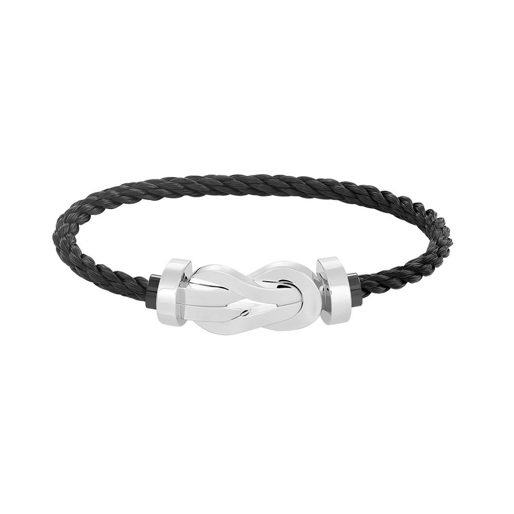 [OAK JURI]CHANCE LARGE 8 FIGURE BUCKLE NO DIAMOND BRACELET SILVER
