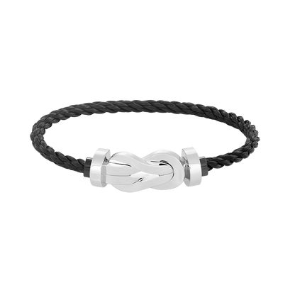 [OAK JURI]CHANCE LARGE 8 FIGURE BUCKLE NO DIAMOND BRACELET SILVER
