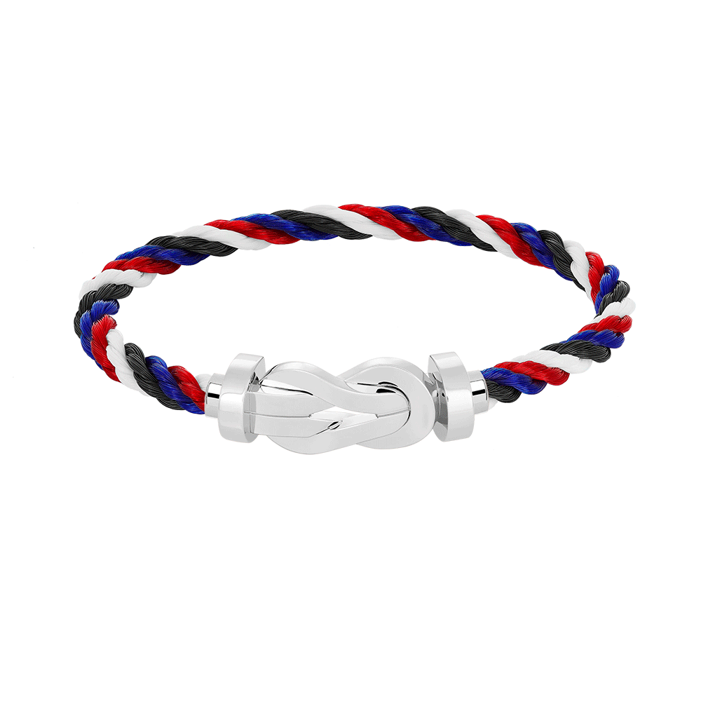 [OAK JURI]CHANCE LARGE 8 FIGURE BUCKLE NO DIAMOND BRACELET SILVER