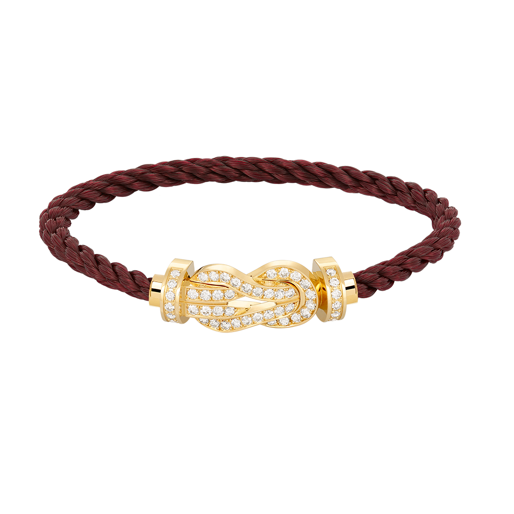 [OAK JURI]CHANCE LARGE 8 FIGURE BUCKLE FULLDIAMOND BRACELET GOLD