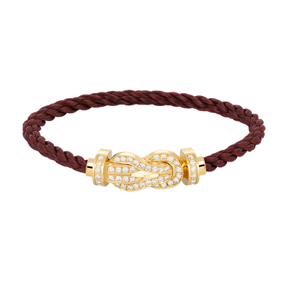 [OAK JURI]CHANCE LARGE 8 FIGURE BUCKLE FULLDIAMOND BRACELET GOLD
