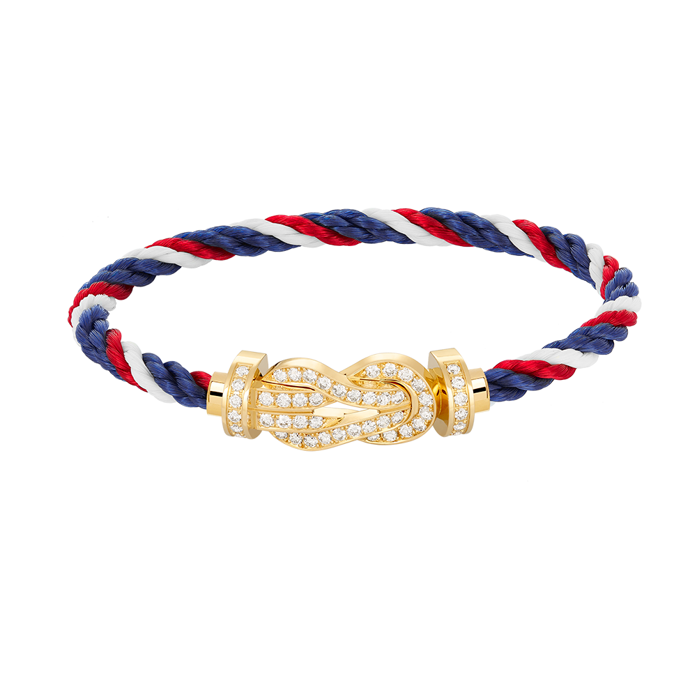 [OAK JURI]CHANCE LARGE 8 FIGURE BUCKLE FULLDIAMOND BRACELET GOLD