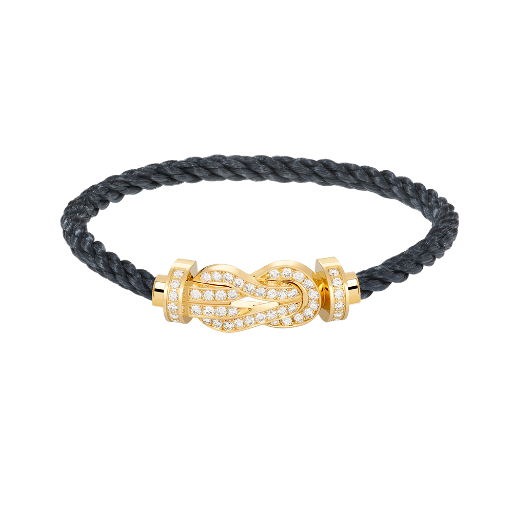 [OAK JURI]CHANCE LARGE 8 FIGURE BUCKLE FULLDIAMOND BRACELET GOLD