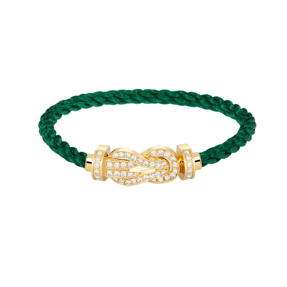 [OAK JURI]CHANCE LARGE 8 FIGURE BUCKLE FULLDIAMOND BRACELET GOLD