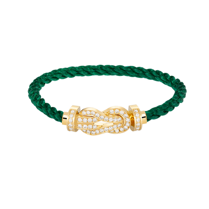 [OAK JURI]CHANCE LARGE 8 FIGURE BUCKLE FULLDIAMOND BRACELET GOLD