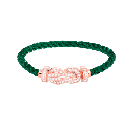 [OAK JURI]CHANCE LARGE 8 FIGURE BUCKLE FULL DIAMOND BRACELET ROSE GOLD
