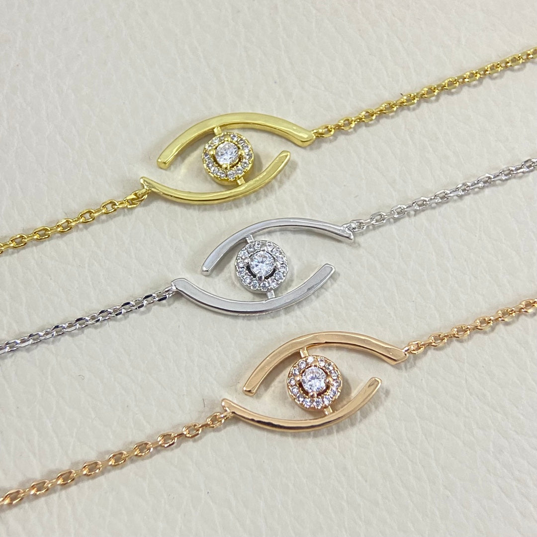 [OAK JURI]Lucky Eye Pave-Set Diamond Bracelet