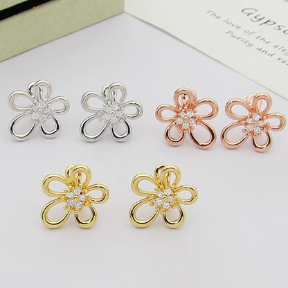 [OAK JURI] FLOWERLACE EARRING 5 DIAMONDS
