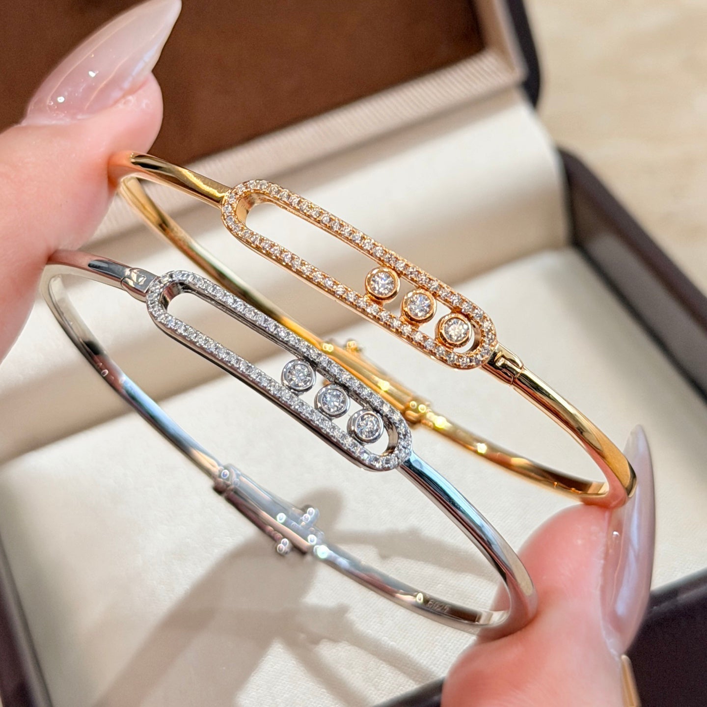 [OAK JURI]Move Pavé Diamond Bangle Bracelet M