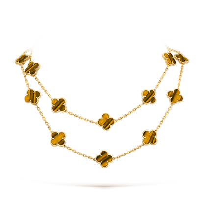 [OAK JURI]CLOVER 20 MOTIFS TIGER EYE ROSE GOLD