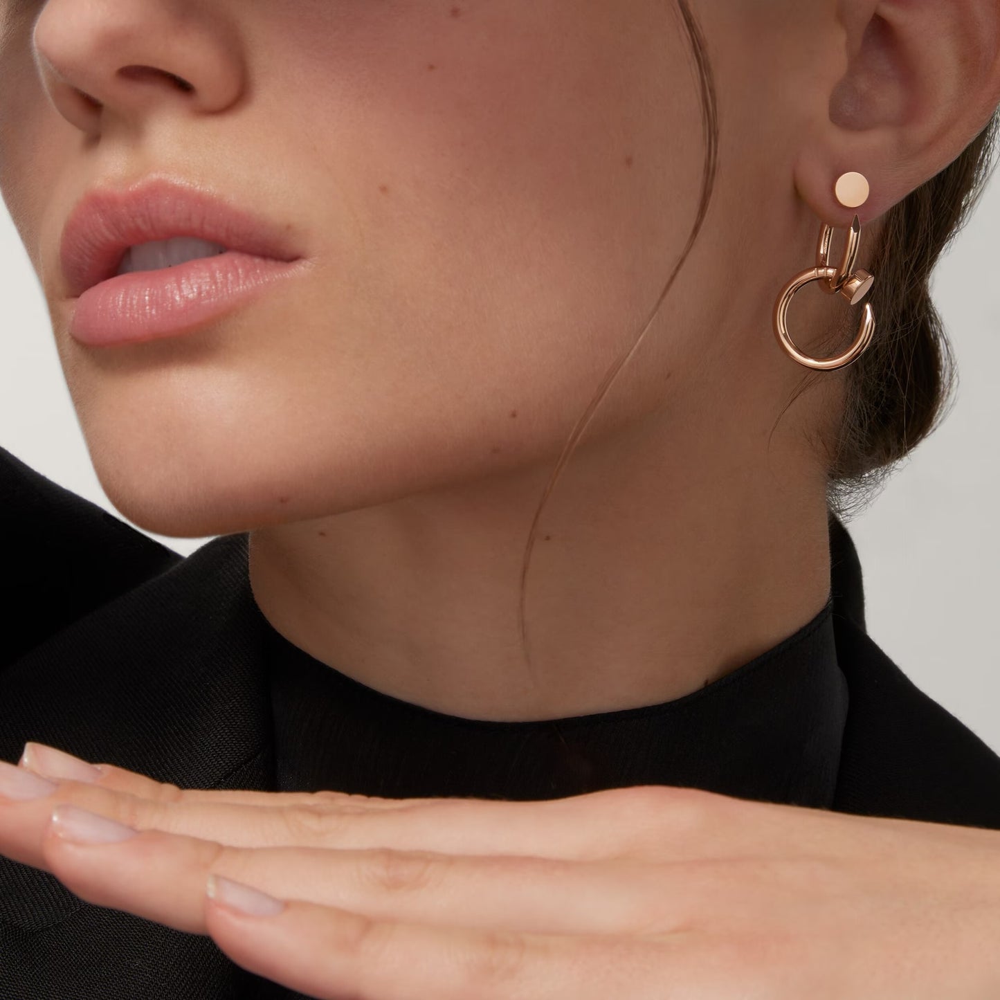 [OAK JURI]JUSTE NO DIAMOND DOUBLE EARRINGS
