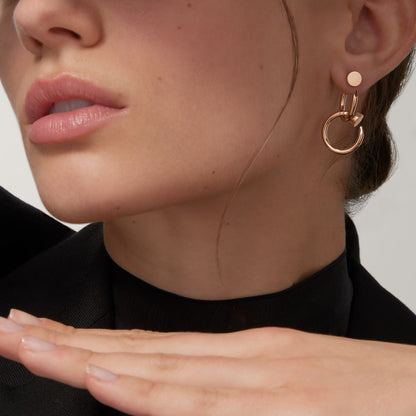 [OAK JURI]JUSTE NO DIAMOND DOUBLE EARRINGS