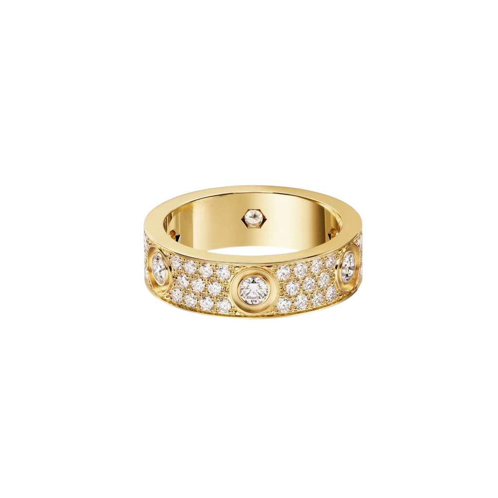 [OAK JURI]LOVE 5.5mm Full-Pave 6-Diamond Ring