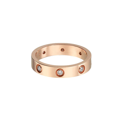 [OAK JURI]LOVE 4MM 8 DIAMOND RING