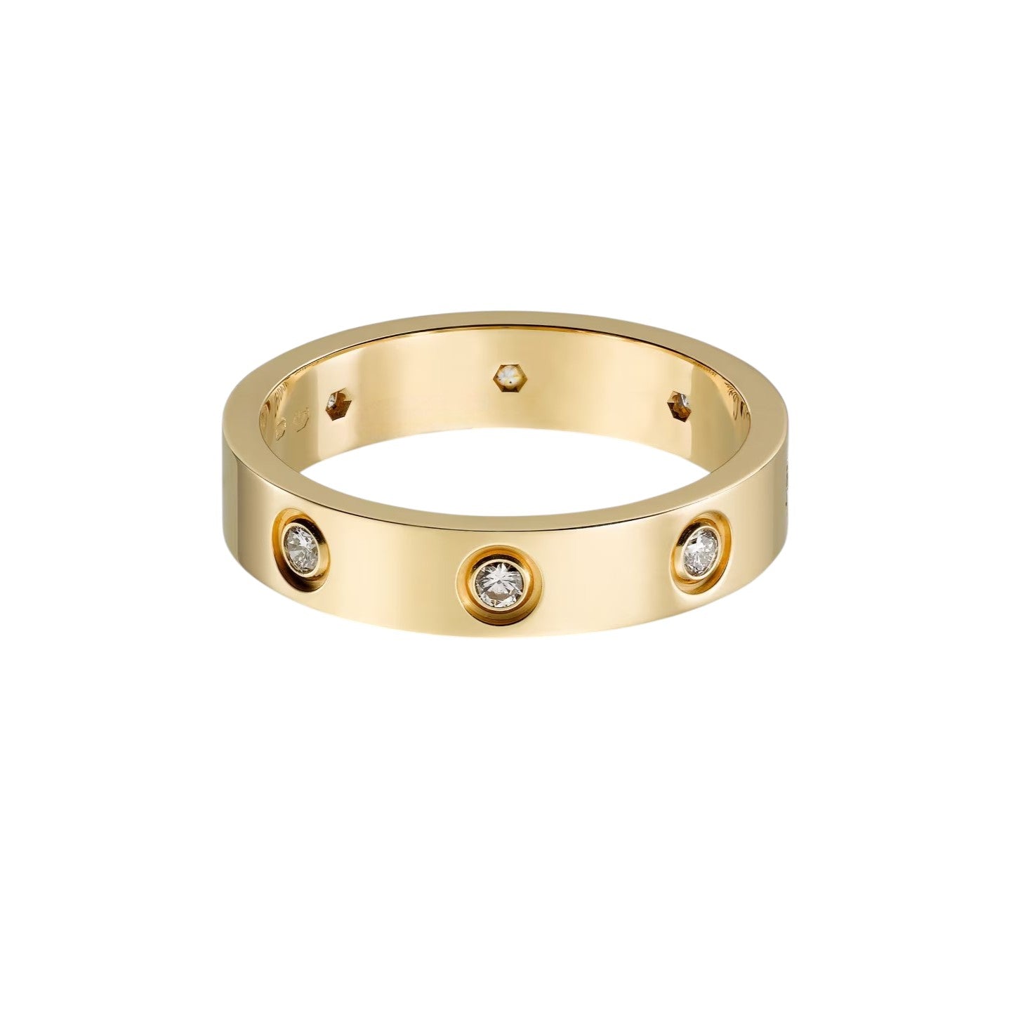 [OAK JURI]LOVE 4MM 8 DIAMOND RING