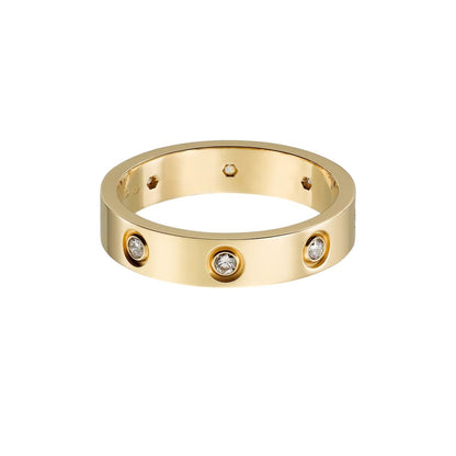 [OAK JURI]LOVE 4MM 8 DIAMOND RING