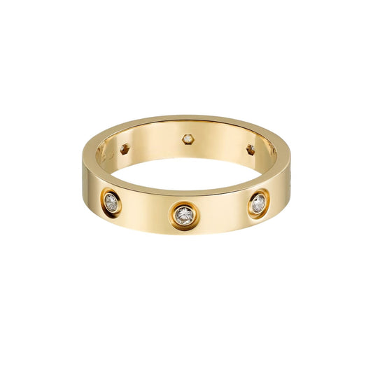 [OAK JURI]LOVE 4MM 8 DIAMOND RING