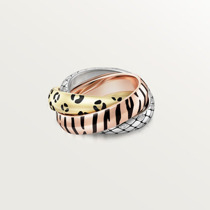 [OAK JURI]TRINITY  RING LEOPARD PRINT