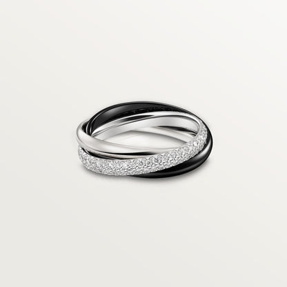 [OAK JURI]TRINITY 3.2MM RING BLACK CERAMIC