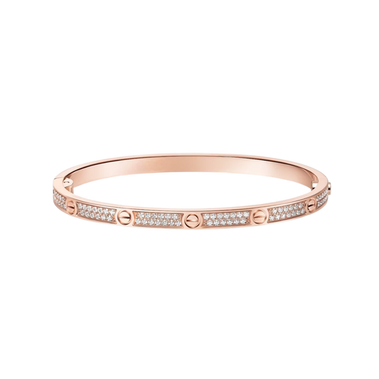 [OAK JURI]LOVE BRACELET 3.65MM DIAMOND-PAVED