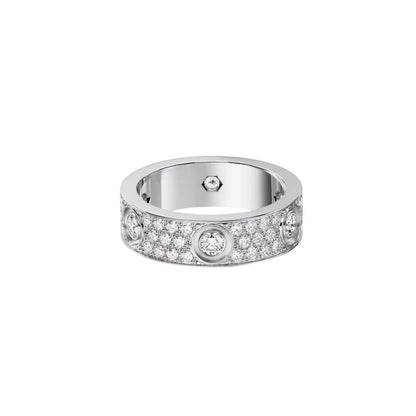 [OAK JURI]LOVE 5.5mm Full-Pave 6-Diamond Ring