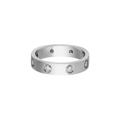 [OAK JURI]LOVE 4MM 8 DIAMOND RING