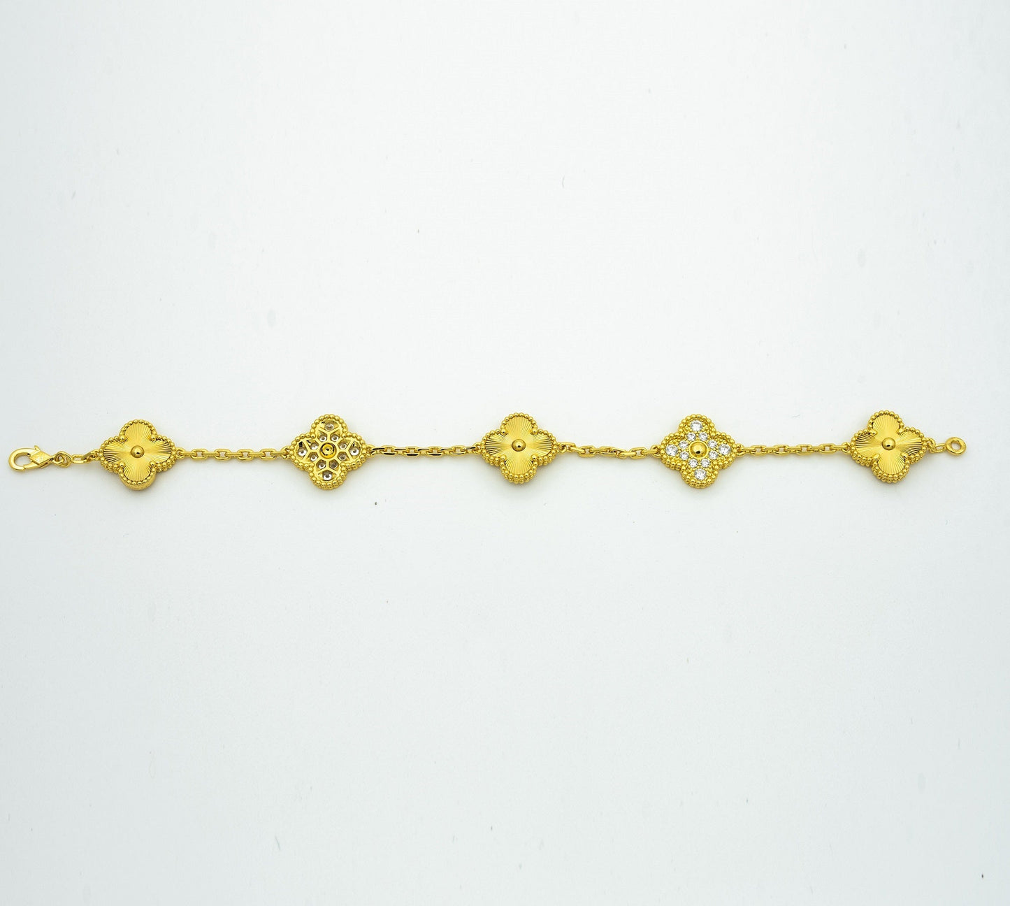 [OAK JURI] CLOVER 5 MOTIF LASER BRACELET COLLECTION