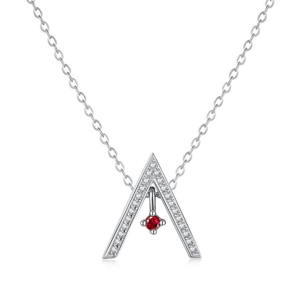 [OAK JURI]Sparkling "A" Shape Necklace