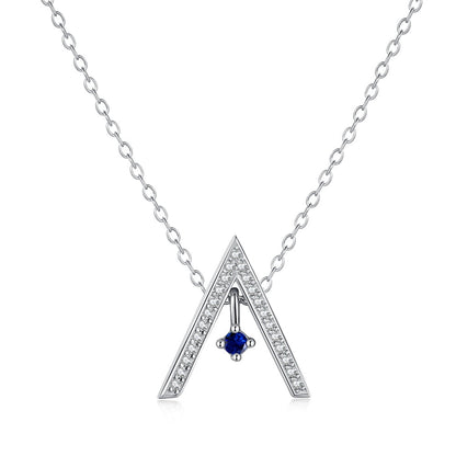 [OAK JURI]Sparkling "A" Shape Necklace