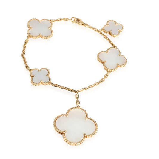 [OAK JURI]MAGIC CLOVER MOP GOLD BRACELET 5 MOTIFS