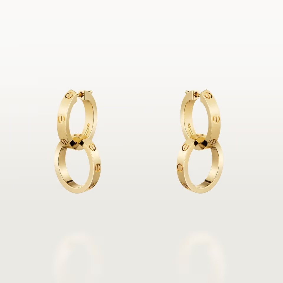 [OAK JURI]LOVE 3.3MM DANGLE EARRINGS