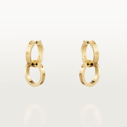 [OAK JURI]LOVE 3.3MM DANGLE EARRINGS