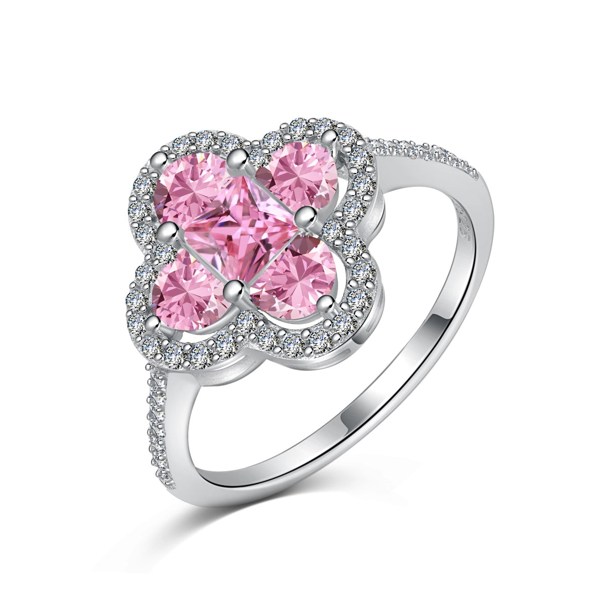 [OAK JURI]Luxurious Eternity Flower Shape Banquet Ring