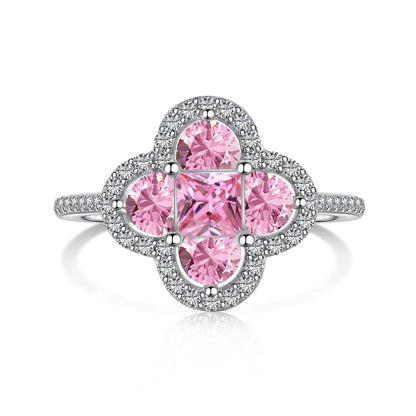[OAK JURI]Luxurious Eternity Flower Shape Banquet Ring