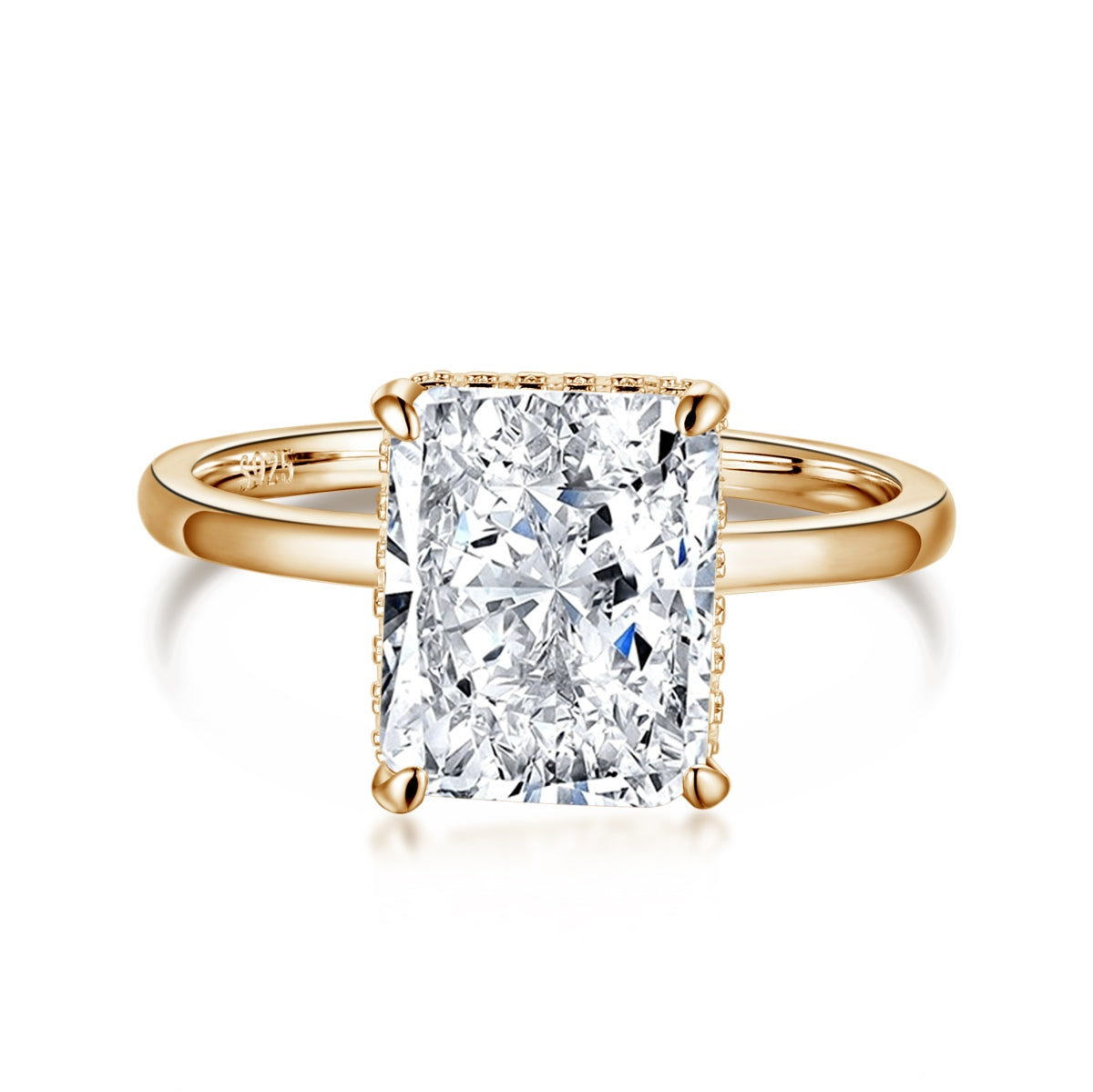 [OAK JURI]4.0 Carat Ornate Enchanting Radiand Cut Banquet Ring