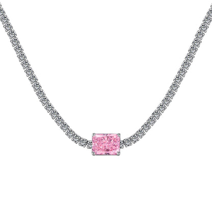 [OAK JURI]2.0 carat Ornate Emerald Cut Necklace