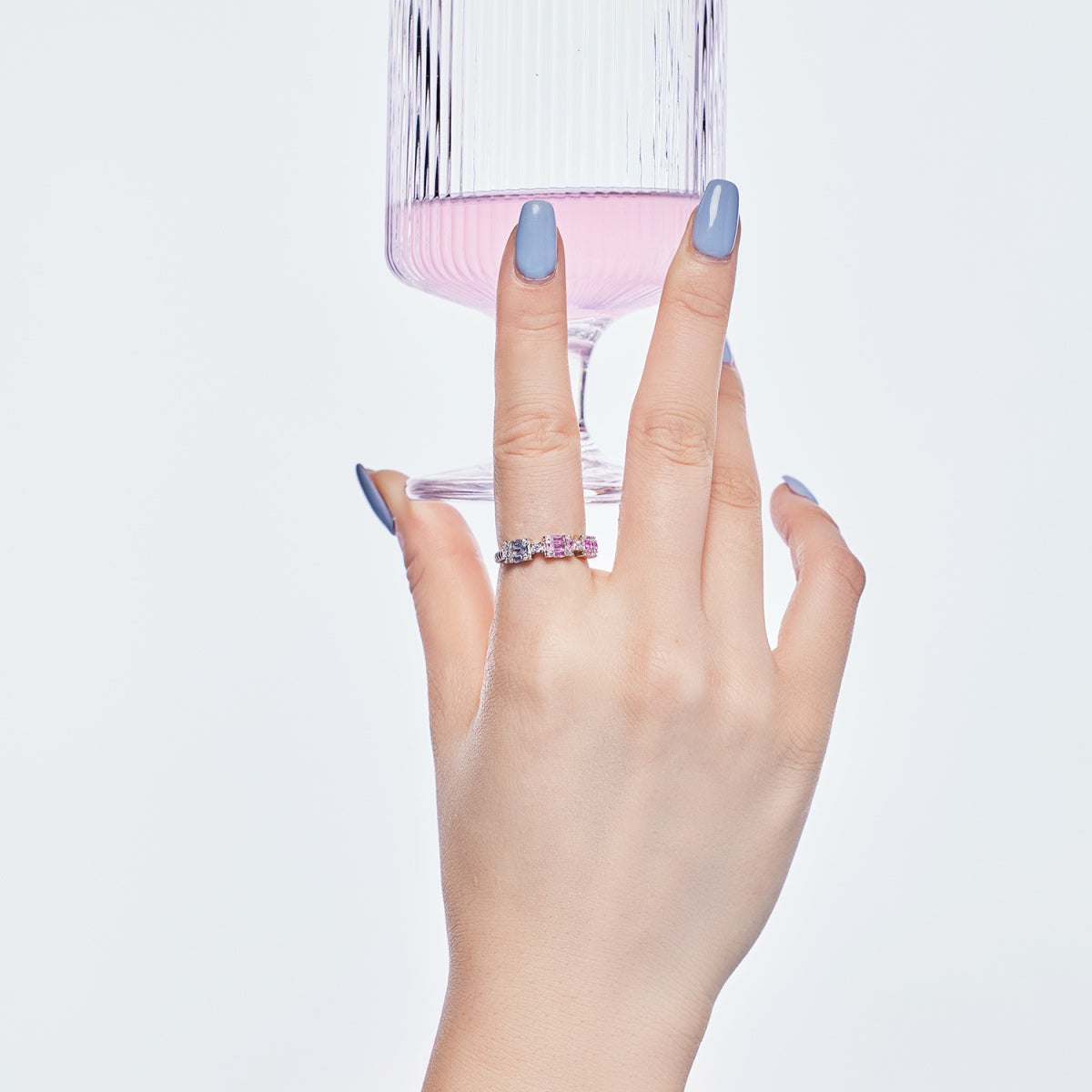 [OAK JURI]Unique Colorful Emerald Cut Party Ring