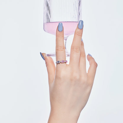 [OAK JURI]Unique Colorful Emerald Cut Party Ring