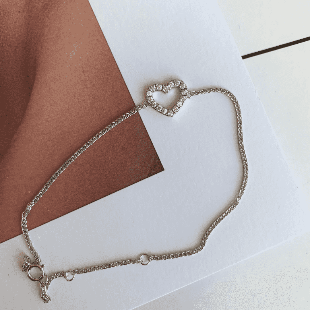 [OAK JURI]Heart Shape Lover Bracelet