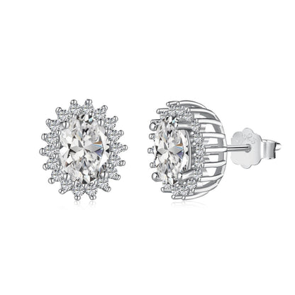 [OAK JURI]Delicate Radiant Oval Cut Daily Earrings
