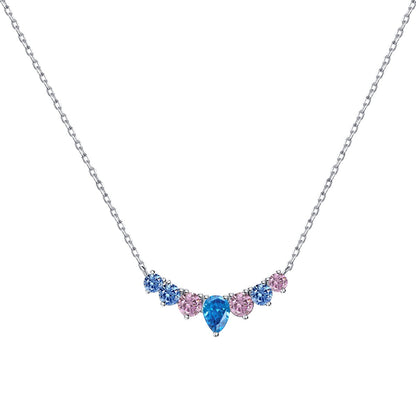 [OAK JURI]Dainty Colorful Heart Necklace