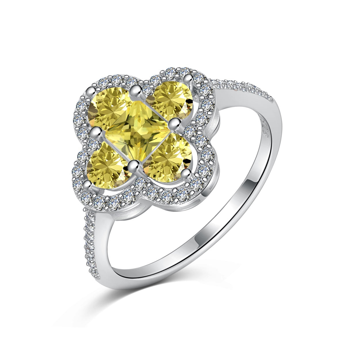 [OAK JURI]Luxurious Eternity Flower Shape Banquet Ring