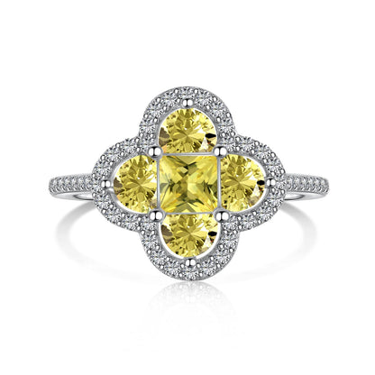 [OAK JURI]Luxurious Eternity Flower Shape Banquet Ring