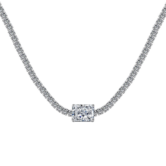 [OAK JURI]2.0 carat Ornate Emerald Cut Necklace