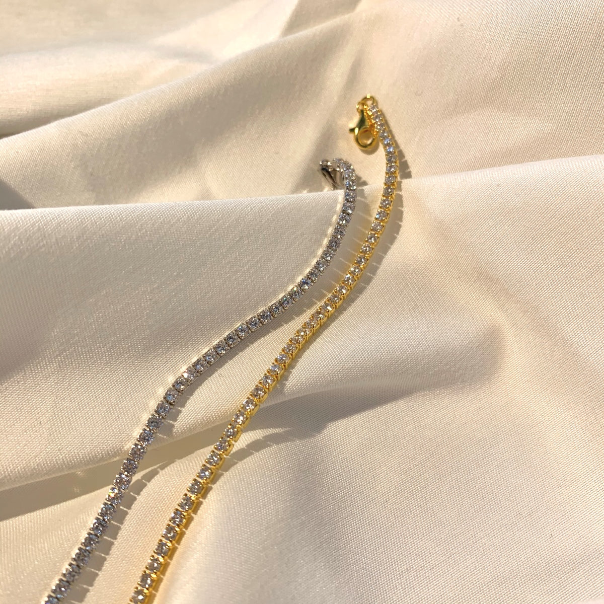 [OAK JURI]Radiant Shinning Princess Cut Tennis Bracelet