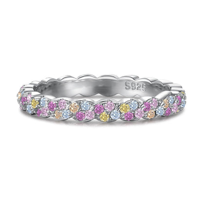 [OAK JURI]Dainty Ebullient Round Cut Daily Ring